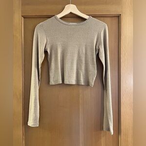 OZMA Raw Silk Lia Top, XS, Tea